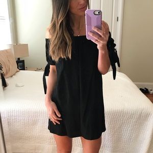 Lulus Black Off the Shoulder Dress